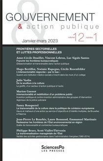 Gouvernement et action publique Tome 12