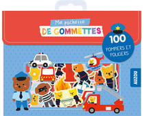 MA POCHETTE DE GOMMETTES - 100 POMPIERS ET POLICIERS