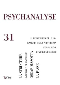 Revue psychanalyse n.31 - la perversion et la loi