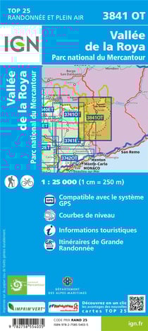3841ot - vallée de la Roya - parc national du Mercantour (5e édition)