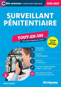 Surveillant penitentiaire (Catégorie C) : Concours externe - Concours interne (édition 2025/2026)