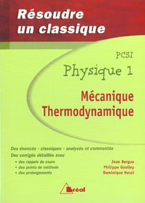 Resoudre classique phys. pcsi 1