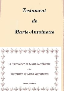 Le testament de Marie-Antoinette