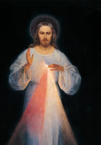 Reproduction du tableau original de Jésus miséricordieux