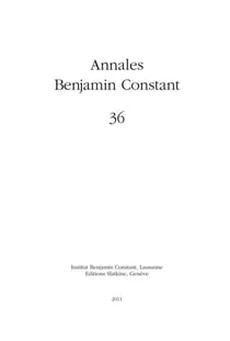 Annales Benjamin Constant n.36