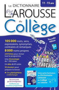 Larousse dictionnaire du collège bimedia