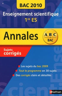 ANNAL BAC 2010 ENS SC 1ER CORR