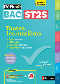 Réflexe Bac : ST2S - Toutes les matières - 1re/Terminale (édition 2025)