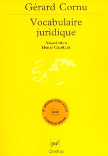 Vocabulaire juridique (4e ed) (4e edition)