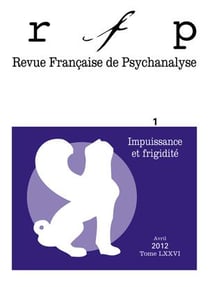 Revue française de psychanalyse n.76/1 : impuissance et fragilité