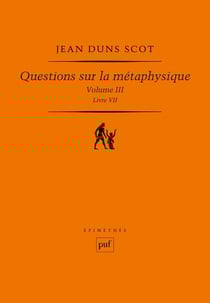 Questions sur la métaphysique, III (Livre VII)