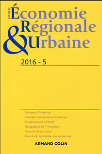 Revue d'économie régionale et urbaine n° 5/2016