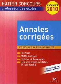 Crpe - annales corrigées (édition 2010)