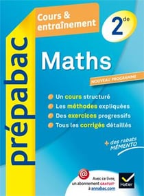Prépabac cours & entraînement - mathématiques - 2nde