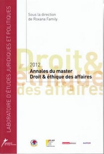 Annales du master droit et éthique des affaires