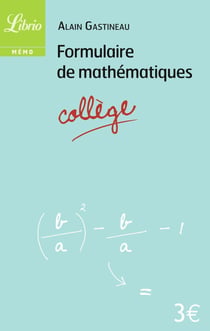 Formulaire de mathématiques - collège