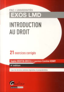 exos lmd - introduction au droit - 4ème édition