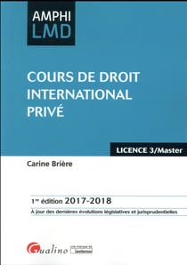 Cours de droit international privé