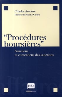 Procédures boursières - sanctions et contentieux des sanctions