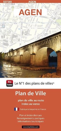 Agen : plan de ville (édition 2024)