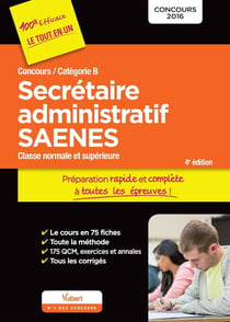 Concours secrétaire administratif et SAENES catégorie B (4e édition)