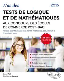 Test de logique et de mathématiques aux concours des écoles de commerce post-bac (édition 2015)