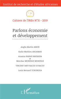 Cahiers de l'IREA : parlons économie et développement