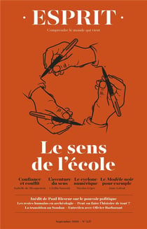 Esprit : le sens de l'école