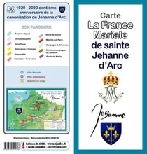 Carte la France mariale de Jeanne d'Arc