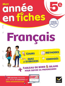 Mon année en fiches : français - 5e