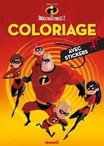 Coloriage avec stickers - les indestructibles 2