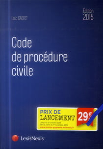Code de procédure civile (édition 2015)
