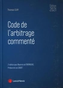 Code de l'arbitrage commenté (édition 2021)