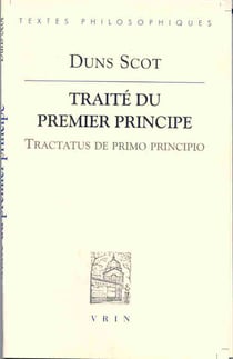 Traité du premier principe - tractatus de primo principio