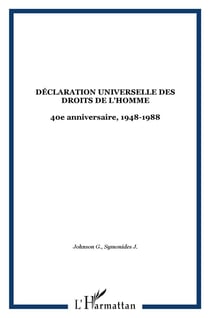 Declaration universelle des droits de l'homme - 40e anniversaire, 1948-1988