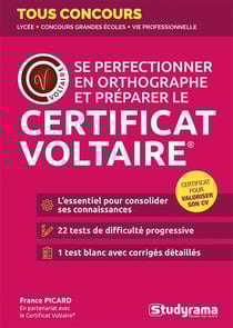 Se perfectionner en orthographe et préparer le certificat Voltaire : En partenariat
