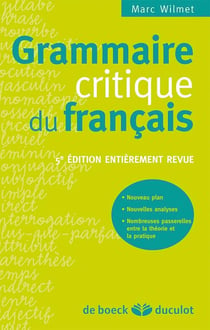Grammaire critique du français
