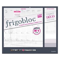 Frigobloc : Mensuel - Tendance déco Noir (édition 2026)