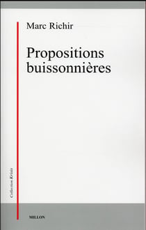 PROPOSITIONS BUISSONNIERES