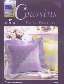 Coussins filet et dentelle au crochet