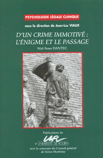 D'un crime immotive. l'enigme et le passage