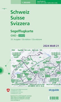 Carte de vol à voile - Suisse