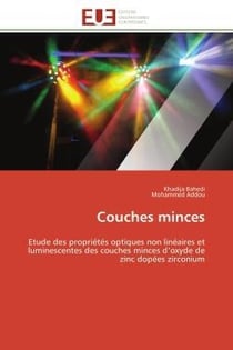 Couches minces - etude des proprietes optiques non lineaires et luminescentes des couches minces d'o