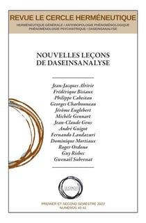 Le cercle herméneutique n.40-41 : Nouvelles leçons de Daseinsanalyse