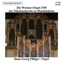 Die Weimer-orgel 1789 der Nikolauskirche zu mundelsheim