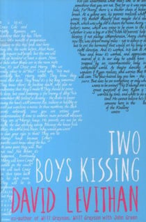 Two boys kissing