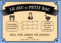 Le jeu du petit bac