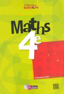 Maths - 4ème - manuel (édition 2007)