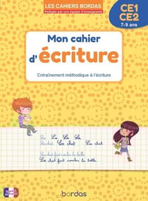 Mon cahier d'écriture : Entraînement méthodique à l'écriture - CE1-CE2 (édition 2025)