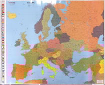 Europe carte politique plastifiée